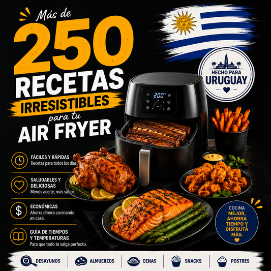 Libro Digital +250 Recetas Freidora Aire